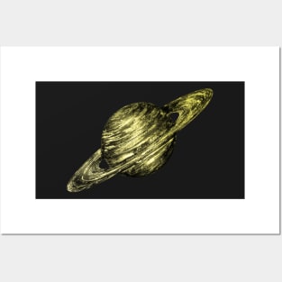 SATURN Solar System Design Posters and Art